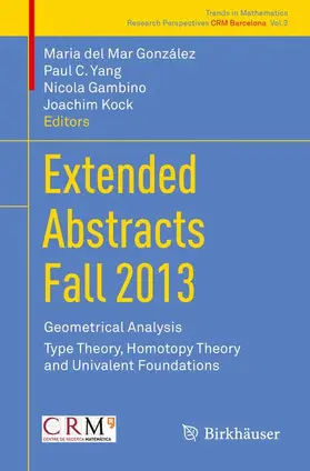 González / Kock / Yang |  Extended Abstracts Fall 2013 | Buch |  Sack Fachmedien