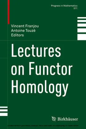 Franjou / Touzé | Lectures on Functor Homology | E-Book | sack.de