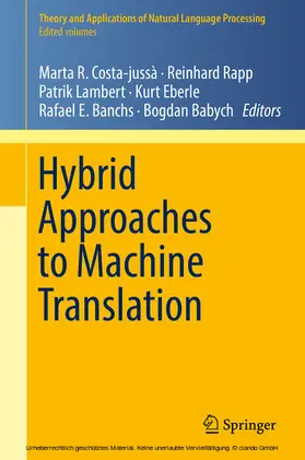 Costa-jussà / Rapp / Lambert | Hybrid Approaches to Machine Translation | E-Book | sack.de