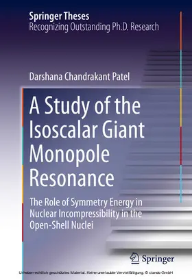 Patel | A Study of the Isoscalar Giant Monopole Resonance | E-Book | sack.de
