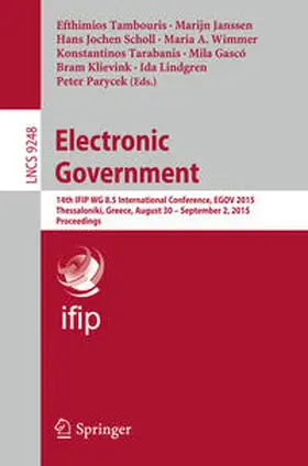 Tambouris / Janssen / Scholl | Electronic Government | E-Book | sack.de