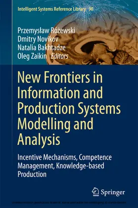Rózewski / Rózewski / Novikov |  New Frontiers in Information and Production Systems Modelling and Analysis | eBook | Sack Fachmedien