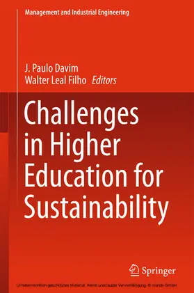 Davim / Leal Filho | Challenges in Higher Education for Sustainability | E-Book | sack.de