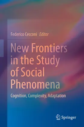 Cecconi |  New Frontiers in the Study of Social Phenomena | eBook | Sack Fachmedien