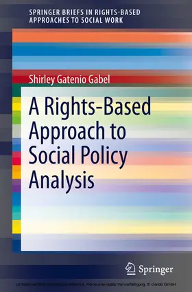 Gatenio Gabel |  A Rights-Based Approach to Social Policy Analysis | eBook | Sack Fachmedien