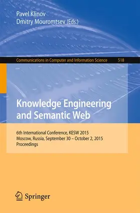 Mouromtsev / Klinov |  Knowledge Engineering and Semantic Web | Buch |  Sack Fachmedien