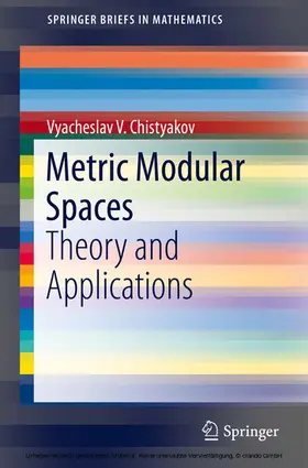 Chistyakov |  Metric Modular Spaces | eBook | Sack Fachmedien