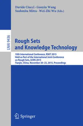 Ciucci / Wang / Mitra | Rough Sets and Knowledge Technology | E-Book | sack.de