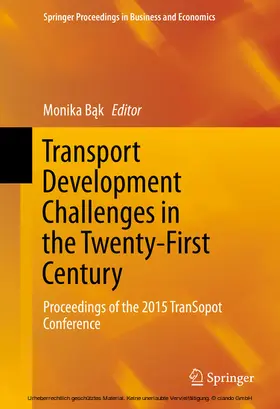 Bak / Bak |  Transport Development Challenges in the Twenty-First Century | eBook | Sack Fachmedien