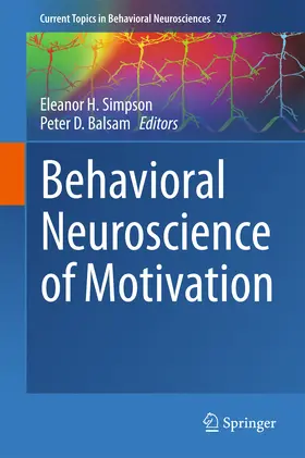 Simpson / Balsam | Behavioral Neuroscience of Motivation | E-Book | sack.de