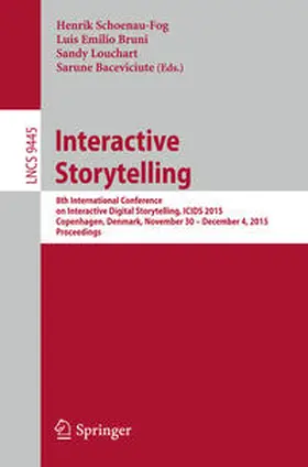 Schoenau-Fog / Bruni / Louchart |  Interactive Storytelling | eBook | Sack Fachmedien