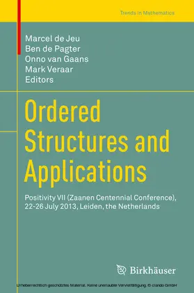 de Jeu / de Pagter / van Gaans |  Ordered Structures and Applications | eBook | Sack Fachmedien