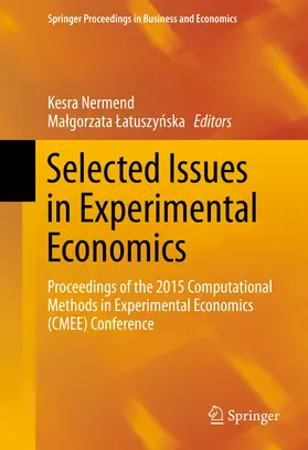 Nermend / Latuszynska / Latuszynska |  Selected Issues in Experimental Economics | eBook | Sack Fachmedien