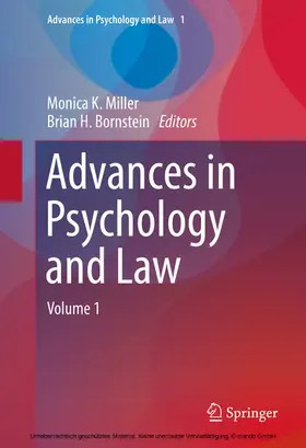 Miller / Bornstein |  Advances in Psychology and Law | eBook | Sack Fachmedien