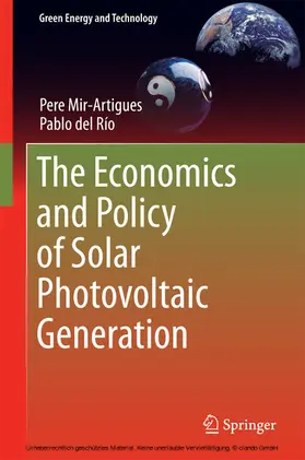 Mir-Artigues / del Río |  The Economics and Policy of Solar Photovoltaic Generation | eBook | Sack Fachmedien