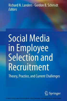 Landers / Schmidt |  Social Media in Employee Selection and Recruitment | eBook | Sack Fachmedien