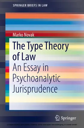 Novak |  The Type Theory of Law | eBook | Sack Fachmedien