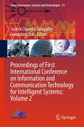 Satapathy / Das | Proceedings of First International Conference on Information and Communication Technology for Intelligent Systems: Volume 2 | E-Book | sack.de
