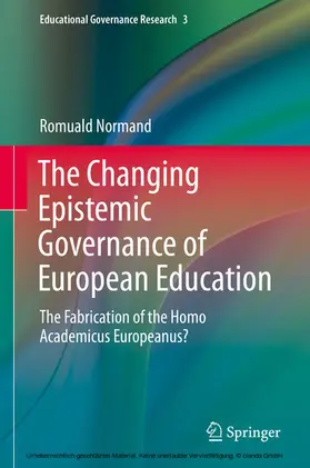 Normand |  The Changing Epistemic Governance of European Education | eBook | Sack Fachmedien