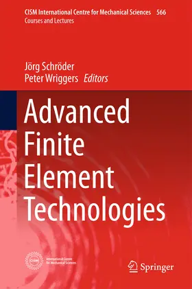 Schröder / Wriggers | Advanced Finite Element Technologies | E-Book | sack.de