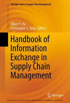Ha / Tang | Handbook of Information Exchange in Supply Chain Management | E-Book | sack.de