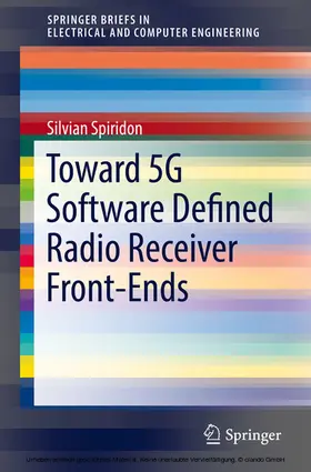 Spiridon |  Toward 5G Software Defined Radio Receiver Front-Ends | eBook | Sack Fachmedien