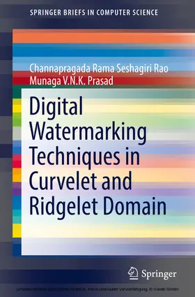 Rao / Prasad |  Digital Watermarking Techniques in Curvelet and Ridgelet Domain | eBook | Sack Fachmedien