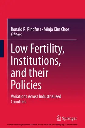 Rindfuss / Choe |  Low Fertility, Institutions, and their Policies | eBook | Sack Fachmedien