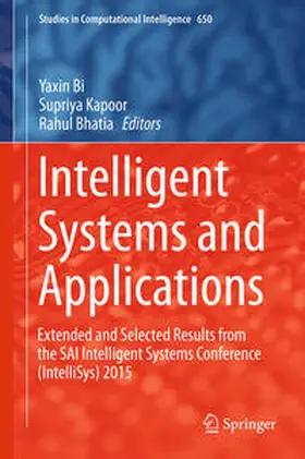 Bi / Kapoor / Bhatia | Intelligent Systems and Applications | E-Book | sack.de