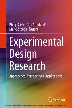 Cash / Stankovic / Stankovic |  Experimental Design Research | eBook | Sack Fachmedien