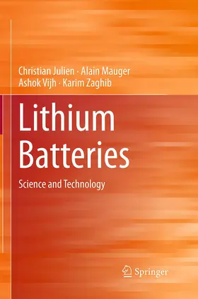 Julien / Zaghib / Mauger |  Lithium Batteries | Buch |  Sack Fachmedien