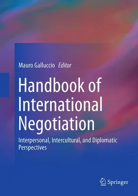 Galluccio |  Handbook of International Negotiation | Buch |  Sack Fachmedien