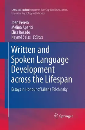 Perera / Salas / Aparici |  Written and Spoken Language Development across the Lifespan | Buch |  Sack Fachmedien