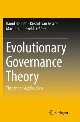 Beunen / Duineveld / Van Assche |  Evolutionary Governance Theory | Buch |  Sack Fachmedien