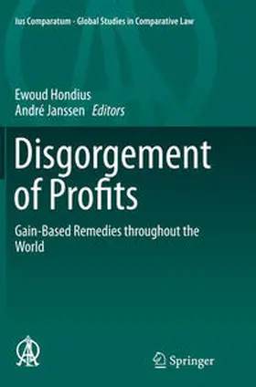 Janssen / Hondius |  Disgorgement of Profits | Buch |  Sack Fachmedien