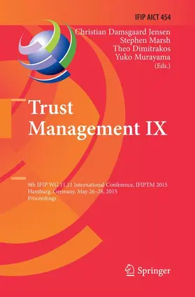 Damsgaard Jensen / Murayama / Marsh |  Trust Management IX | Buch |  Sack Fachmedien