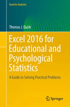 Quirk |  Excel 2016 for Educational and Psychological Statistics | eBook | Sack Fachmedien