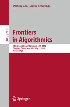 Zhu / Bereg |  Frontiers in Algorithmics | eBook | Sack Fachmedien