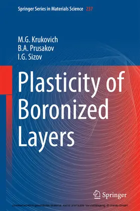 Krukovich / Prusakov / Sizov |  Plasticity of Boronized Layers | eBook | Sack Fachmedien