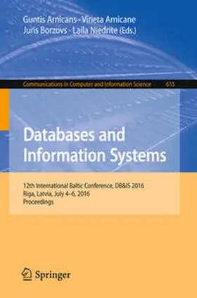 Arnicans / Arnicane / Borzovs | Databases and Information Systems | E-Book | www2.sack.de