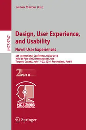 Marcus | Design, User Experience, and Usability: Novel User Experiences | E-Book | sack.de