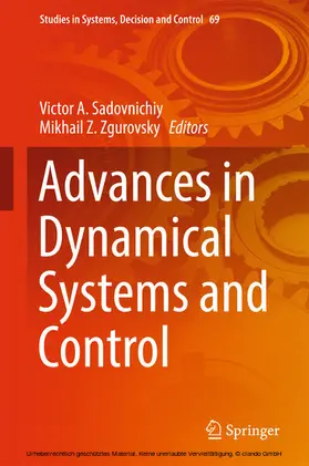 Sadovnichiy / Zgurovsky |  Advances in Dynamical Systems and Control | eBook | Sack Fachmedien