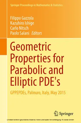 Gazzola / Ishige / Nitsch | Geometric Properties for Parabolic and Elliptic PDE's | E-Book | sack.de