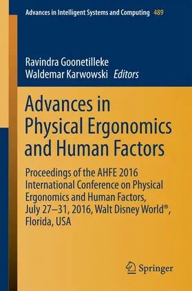 Karwowski / Goonetilleke |  Advances in Physical Ergonomics and Human Factors | Buch |  Sack Fachmedien