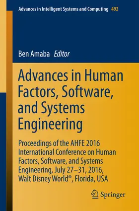 Amaba |  Advances in Human Factors, Software, and Systems Engineering | eBook | Sack Fachmedien