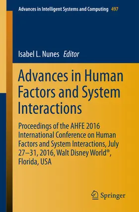 Nunes | Advances in Human Factors and System Interactions | E-Book | sack.de