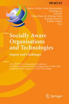 Baranauskas / Liu / Sun | Socially Aware Organisations and Technologies. Impact and Challenges | E-Book | sack.de