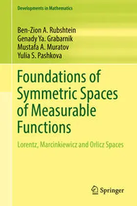 Rubshtein / Grabarnik / Muratov | Foundations of Symmetric Spaces of Measurable Functions | E-Book | sack.de