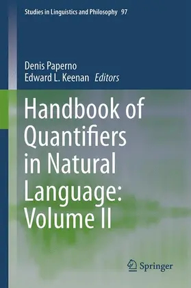 Keenan / Paperno |  Handbook of Quantifiers in Natural Language: Volume II | Buch |  Sack Fachmedien