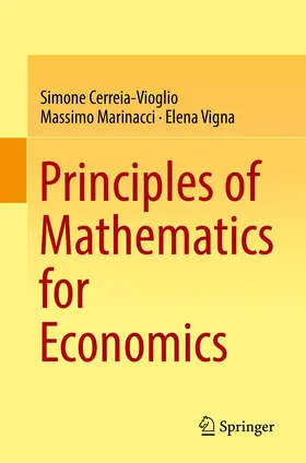Cerreia-Vioglio / Marinacci / Vigna |  Principles of Mathematics for Economics | Buch |  Sack Fachmedien
